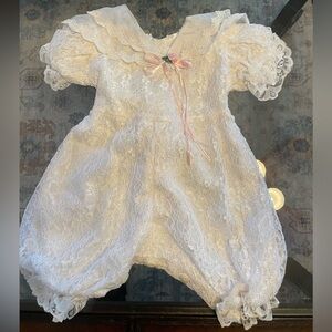 Dimples Girls Lace Romper